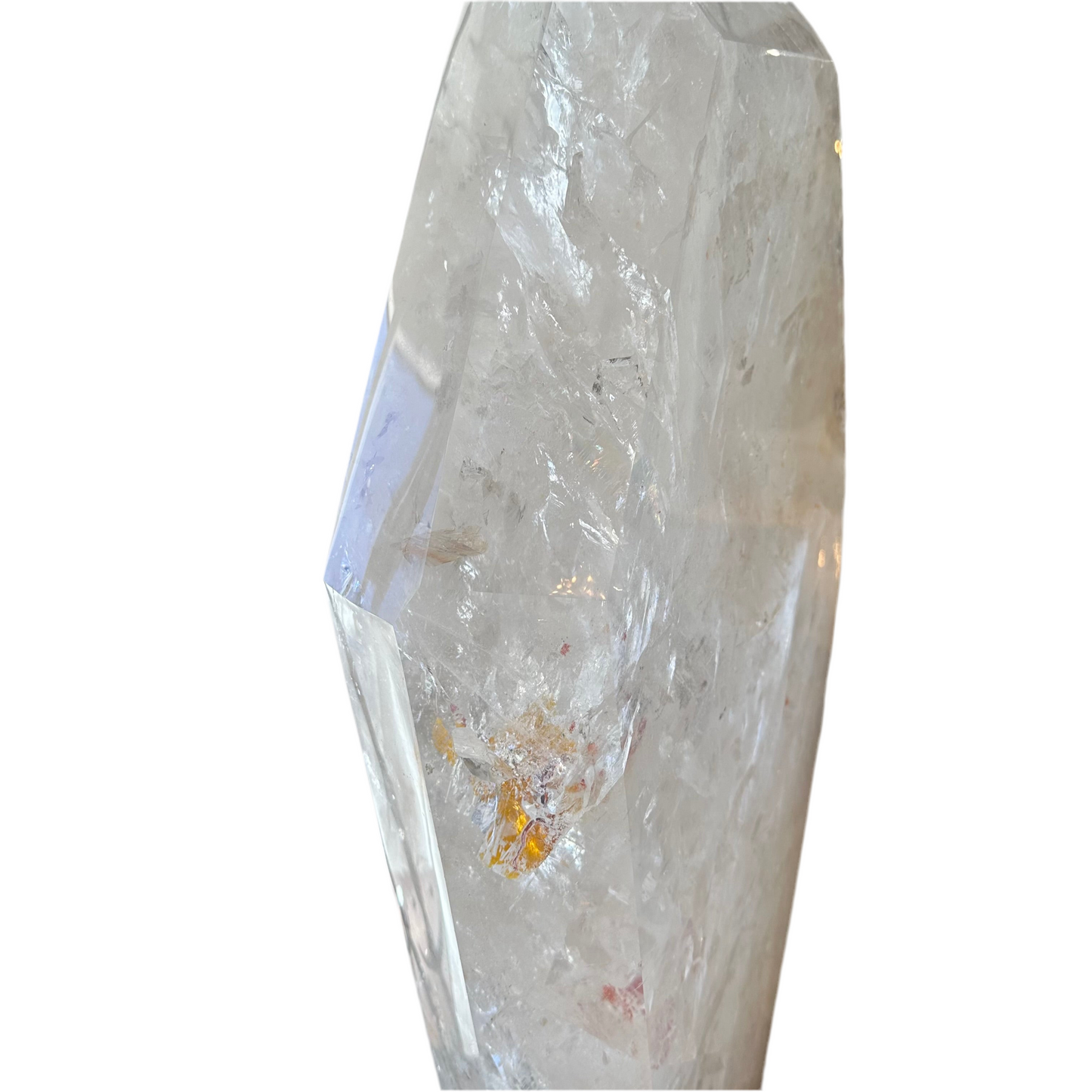 Large Quartz Crystal on Spinning Stand