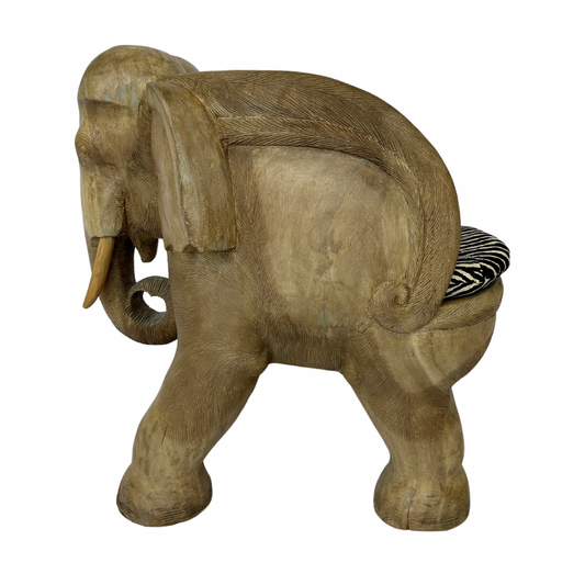 Carved Elephant Stool