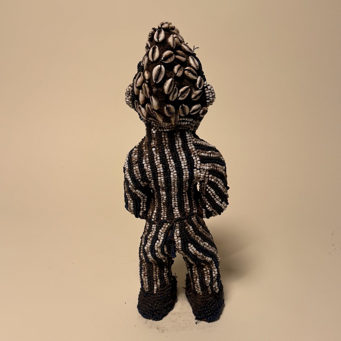 Beaded Tribal Art Bamileke Statue from Cameroon #6