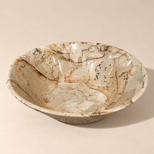 Vintage Natural Stone Display Bowl