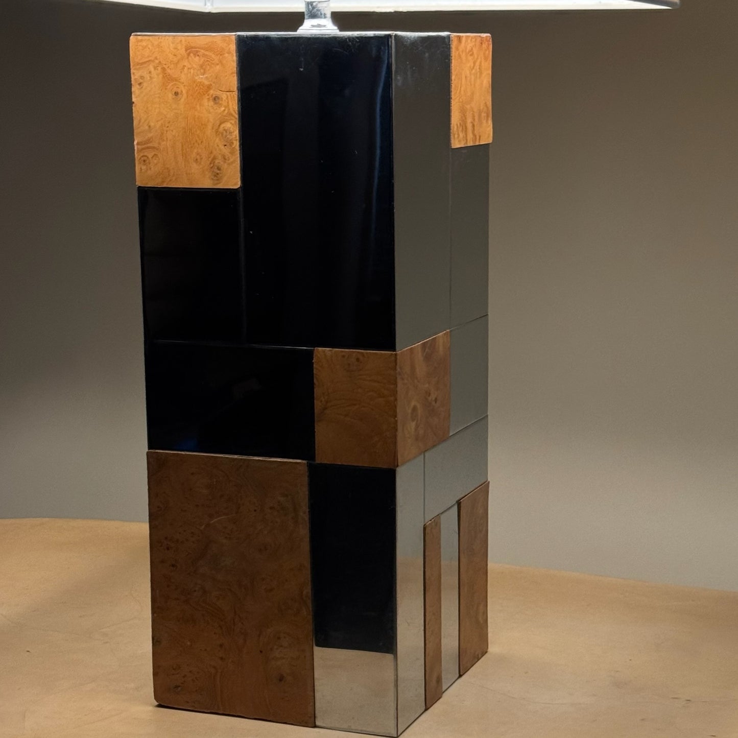 Vintage 1970’s Paul Evan’s Large Cityscape Lamp