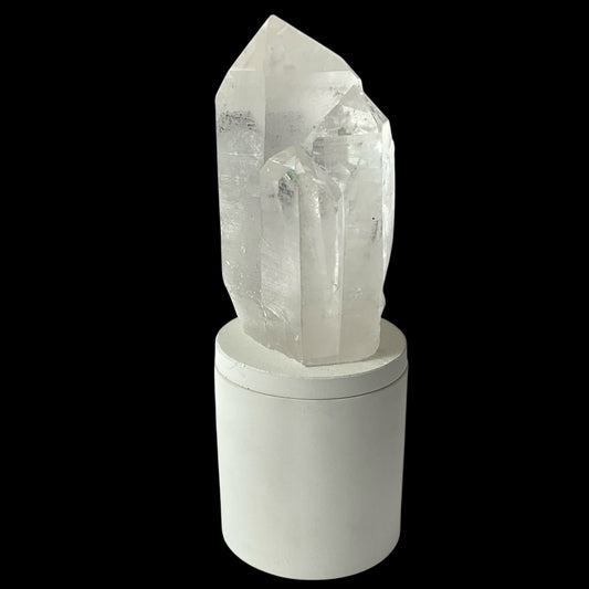 Triple Generator Lumerian Quartz Crystal Lid Gardenia Candle