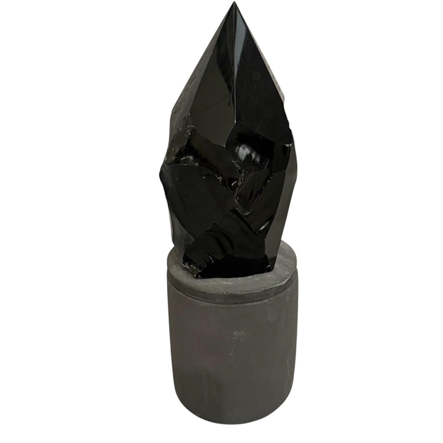 369 For House of Nulla Black Rose Candle with Obsidian Lid 12