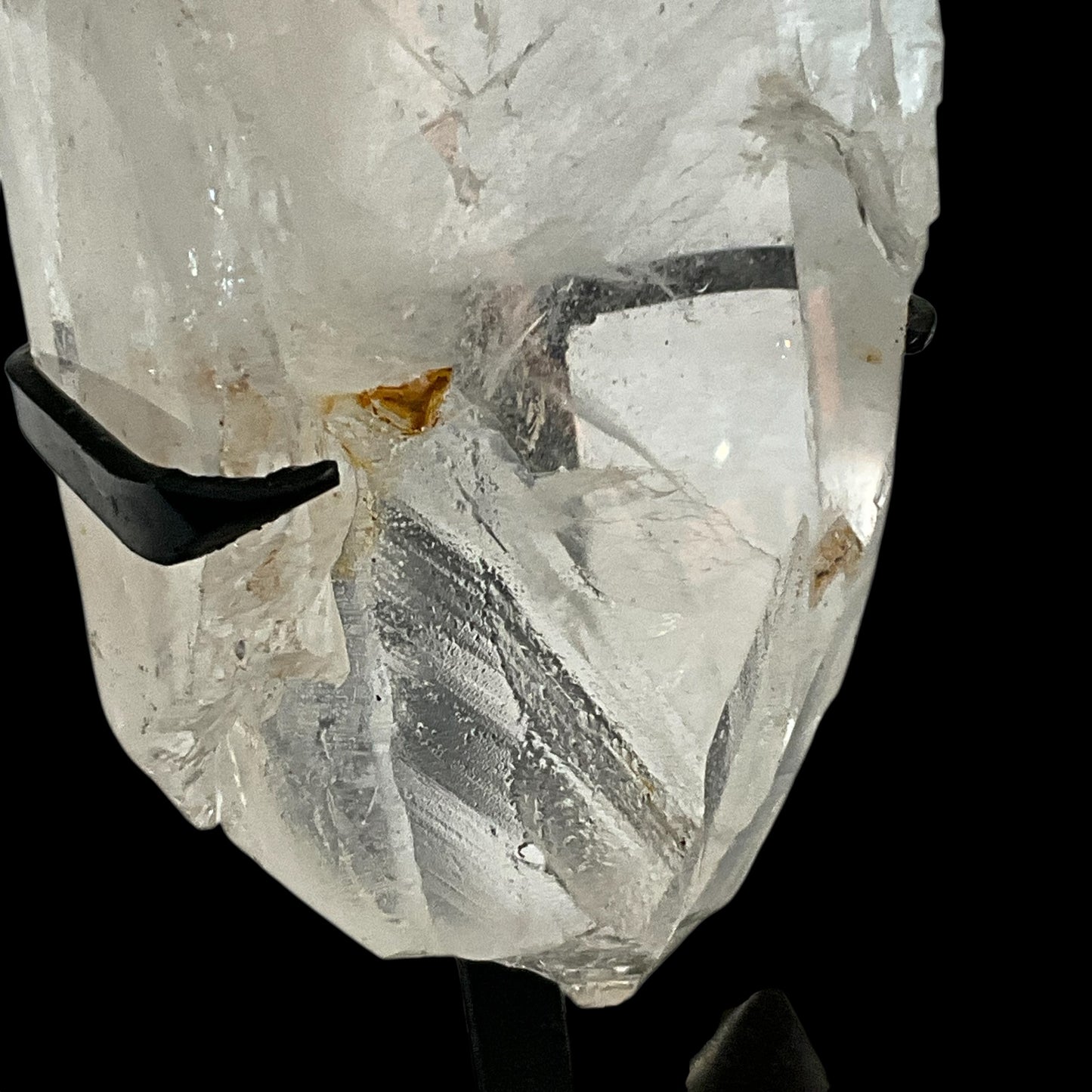 Abstract Quartz Crystal Generator on Metal Stand