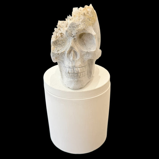 Quartz Crystal Skull Gardenia Candle #2