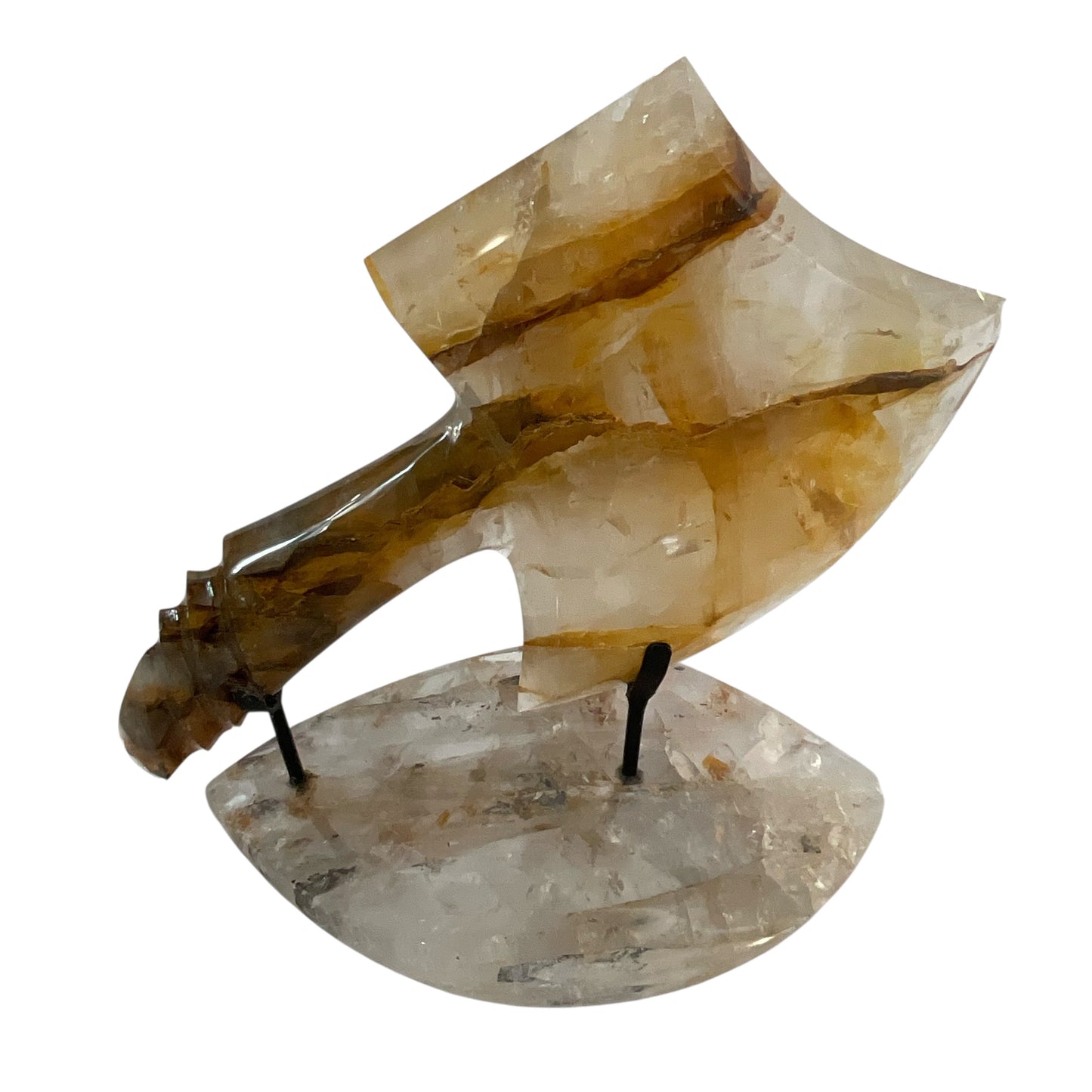 Hatchet #2 Hematoid Crystal with Crystal Base