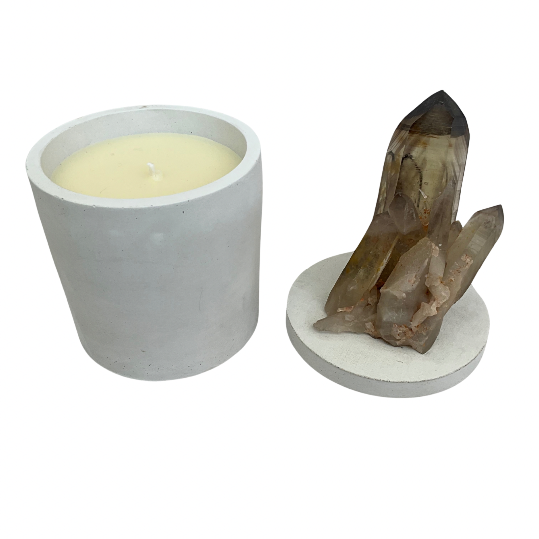 Citrine Generators Cluster Lid Gardenia Candle