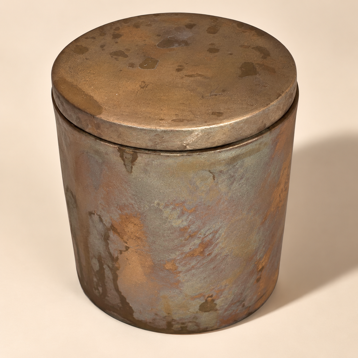 Solid Bronze Gardenia Candle with Lid  #V