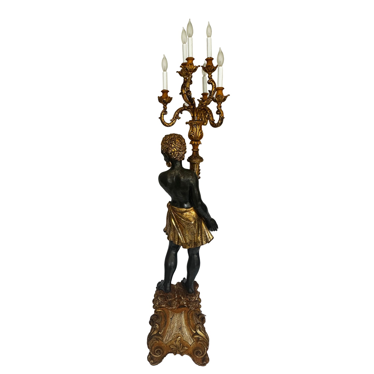 Vintage Italian Blackamoor Floor Lamp