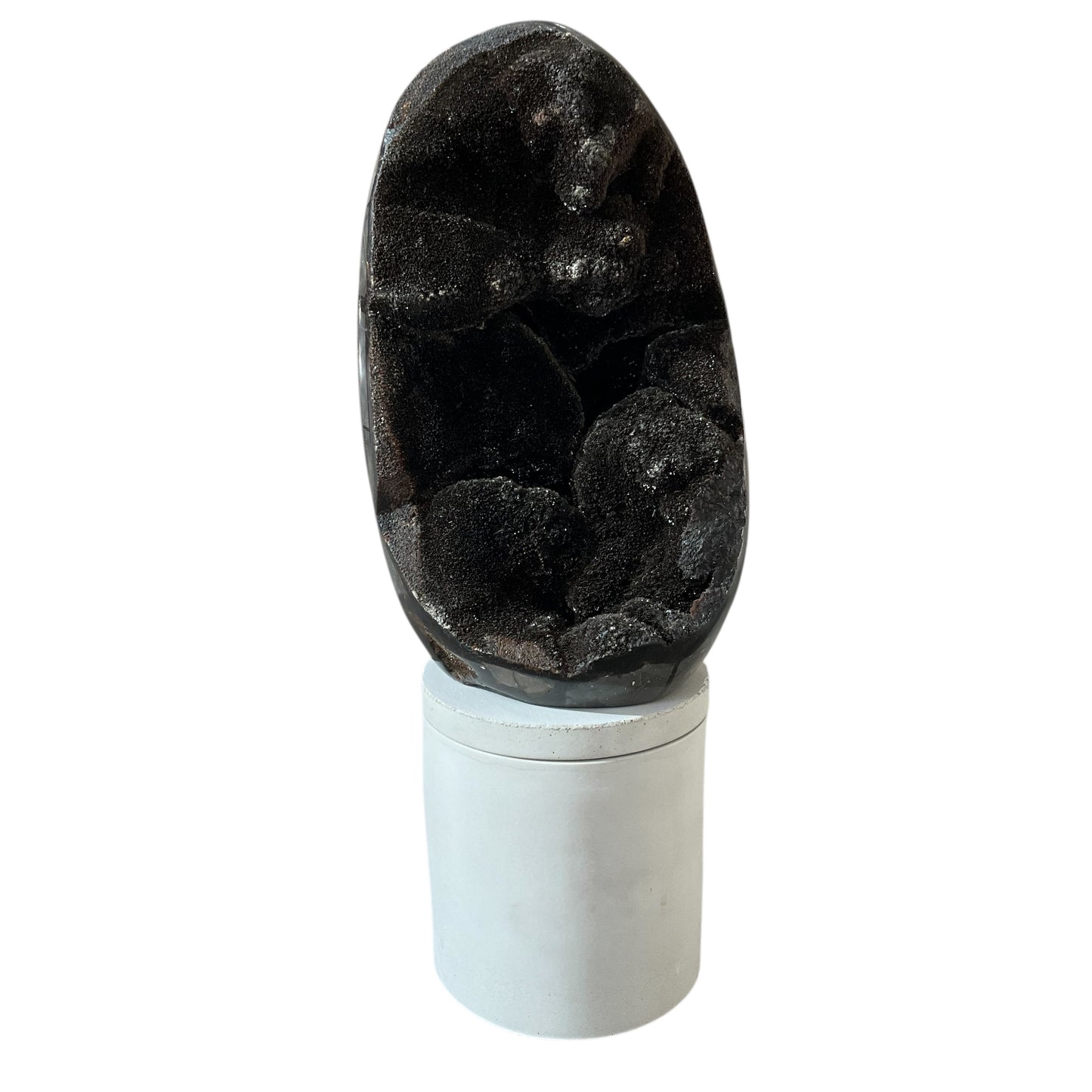 Septarian Dragon Egg Crystal Lid Gardenia Candle