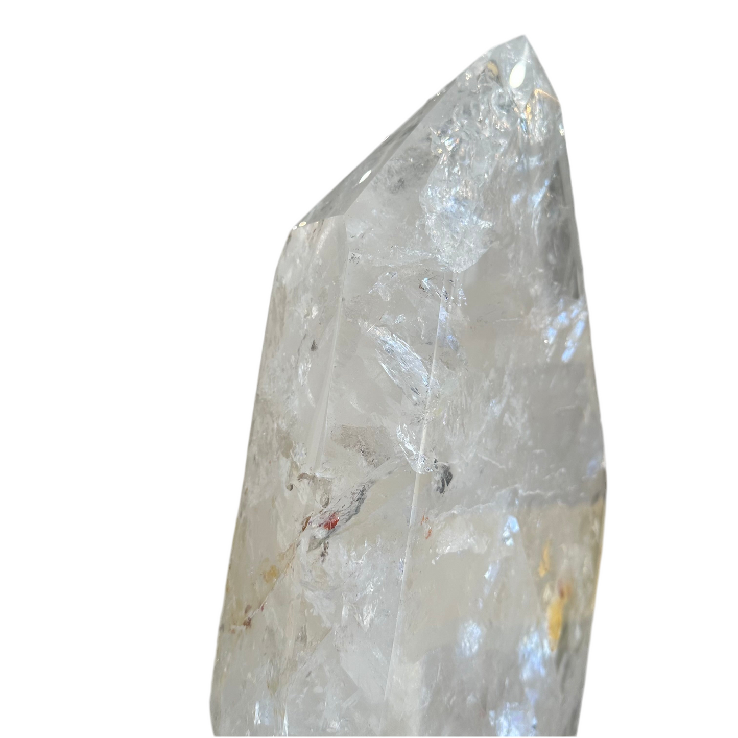 Large Quartz Crystal on Spinning Stand