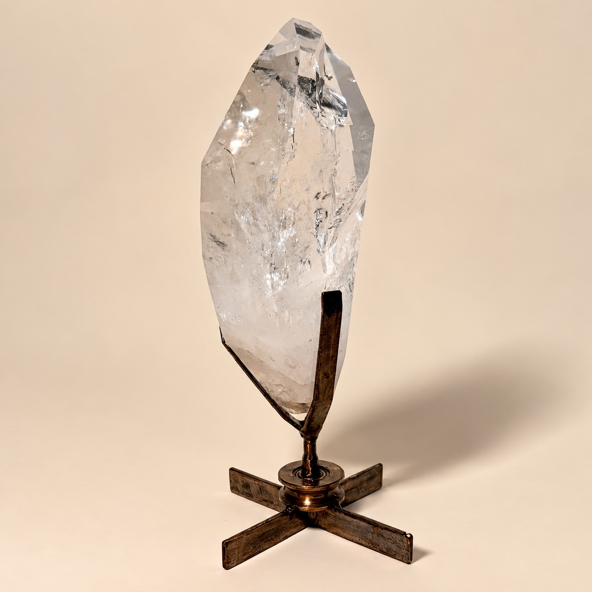 Lemurian Quartz Point Custom Stand 21 lbs