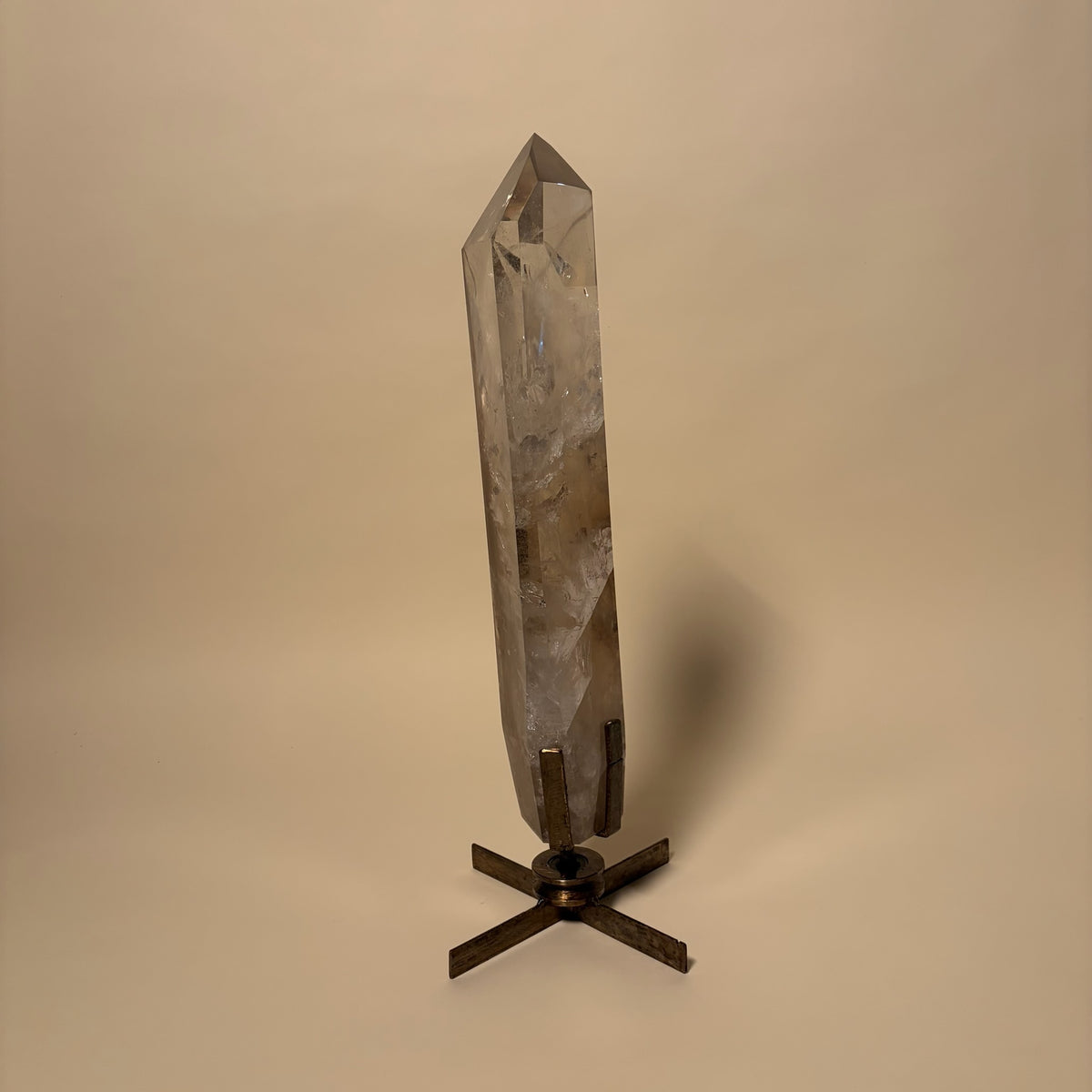 Smoky Quartz Point On Stand 27 lbs