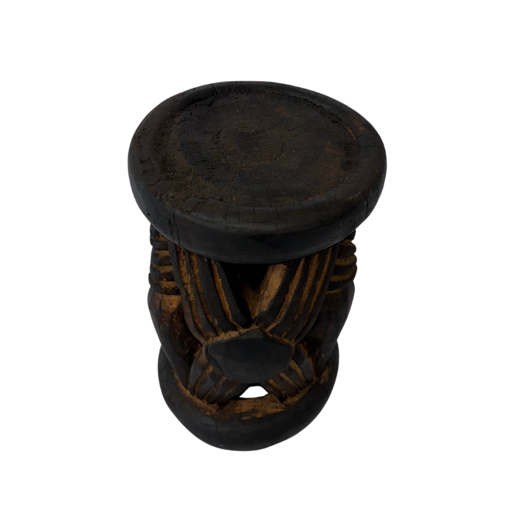 Small African Carved Wood Stool