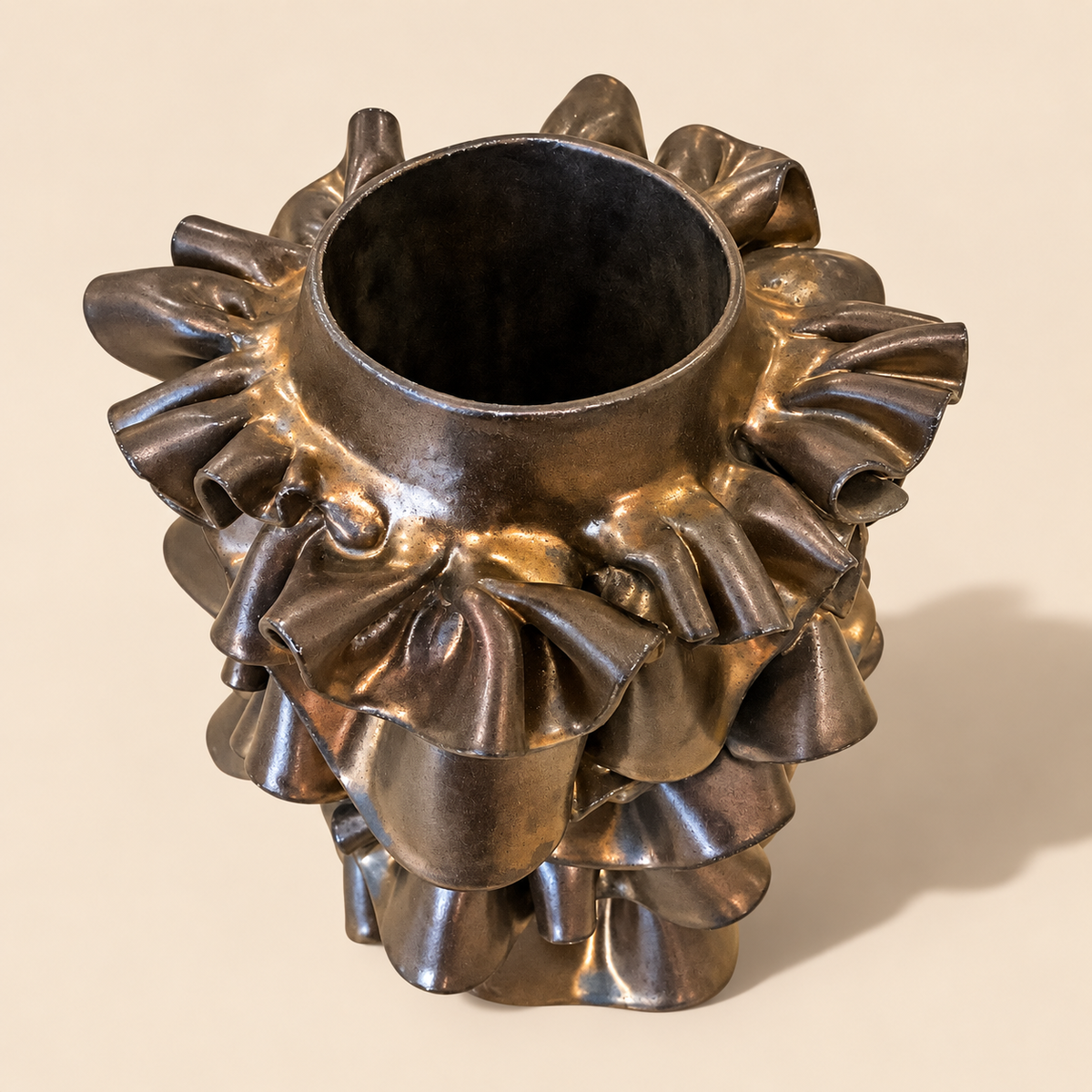 Ruffled Vase