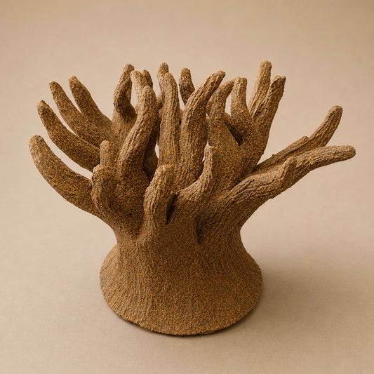 Vintage Ceramic Abstract Coral Sculpture