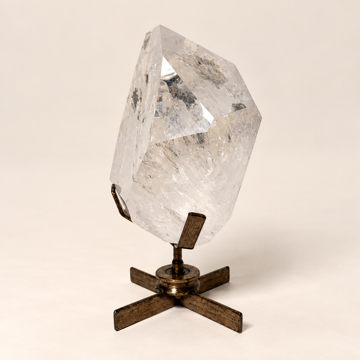Lemurian Quartz Point On Stand 28 lbs