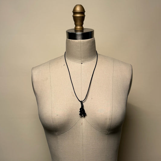 Hand Made Kelp Charm on Leather necklace