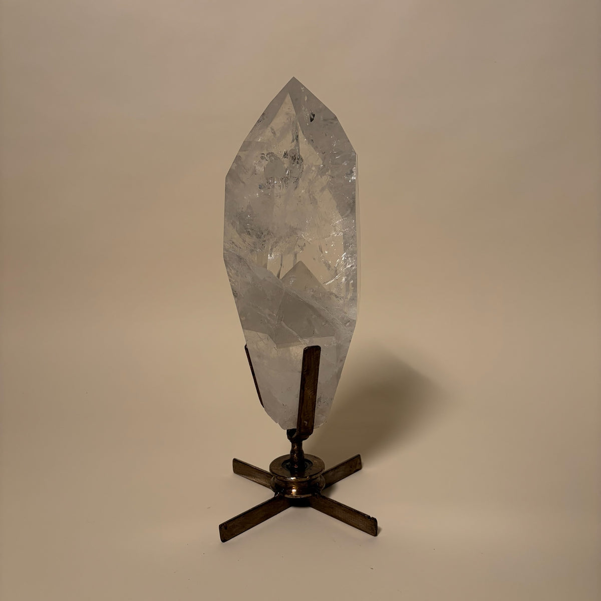 Lemurian Quartz Point on Custom Stand 19lbs
