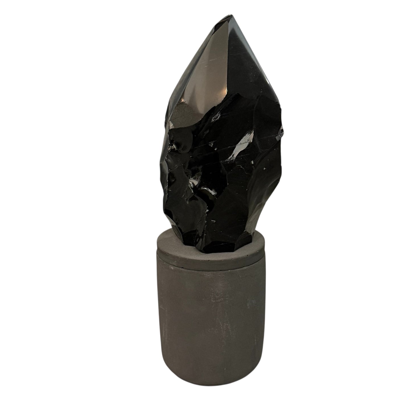 369 For House of Nulla Black Rose Candle with Obsidian Lid 11