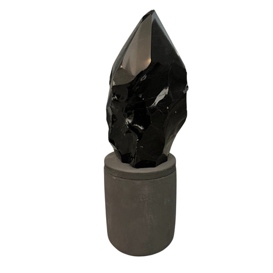 369 For House of Nulla Black Rose Candle with Obsidian Lid 11