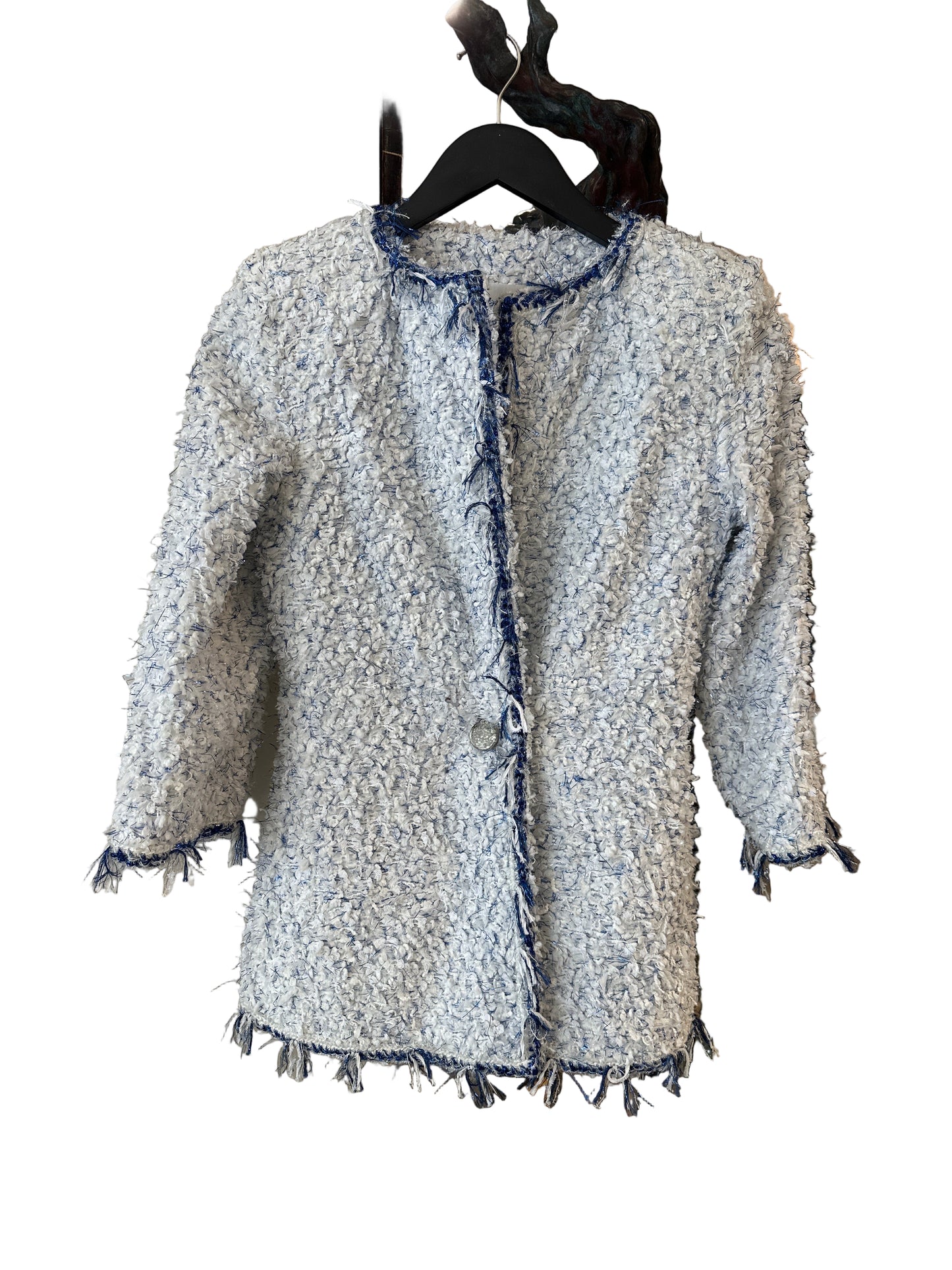 Chanel Fantasy Tweed Blue Jkt