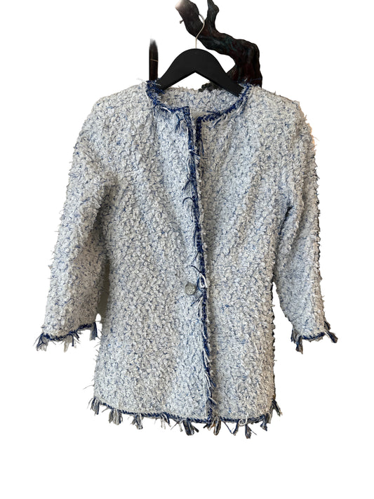 Chanel Fantasy Tweed Blue Jkt