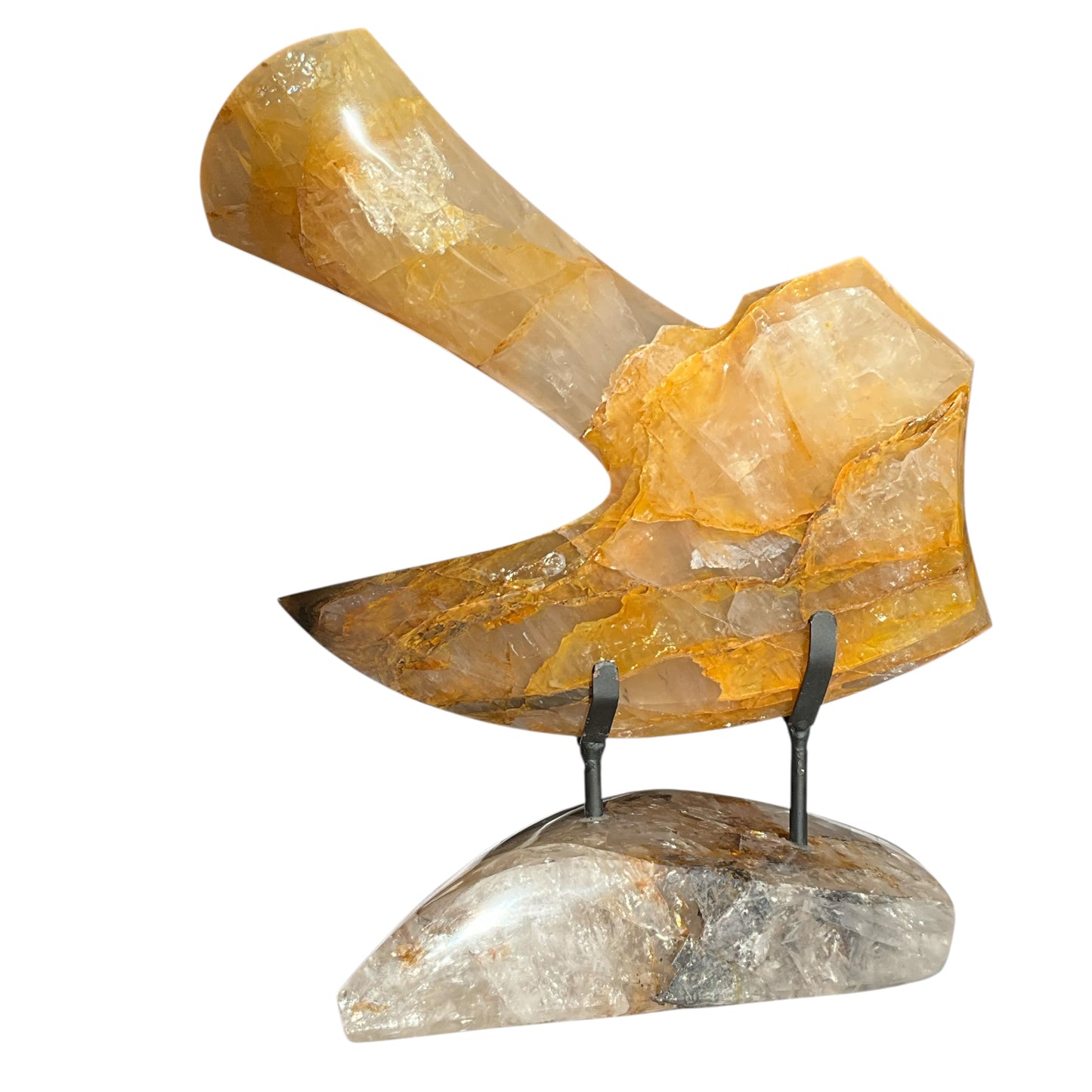 Hatchet #3 Hematoid Crystal with Crystal Base