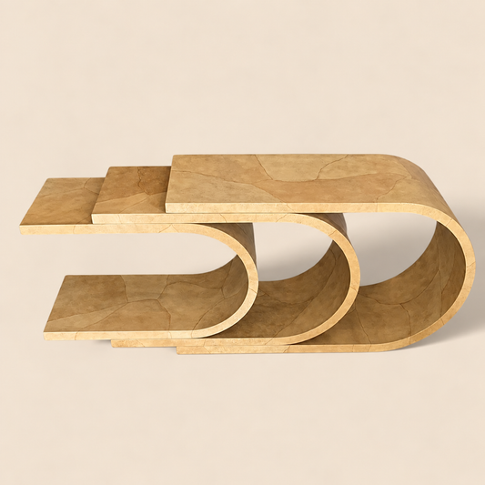 Karl Springer Style Console Table