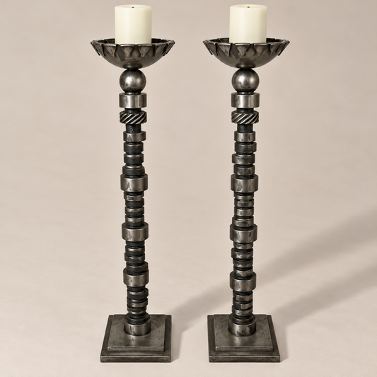 Vintage Auto Parts Candle Stands