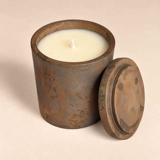 Solid Bronze Gardenia Candle with Lid  #U