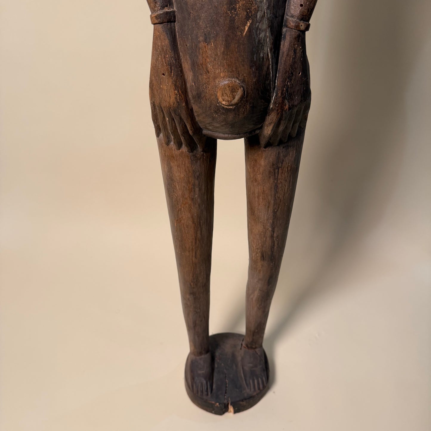 1920's Senufo Carved Wood Figure Sculpture Statue