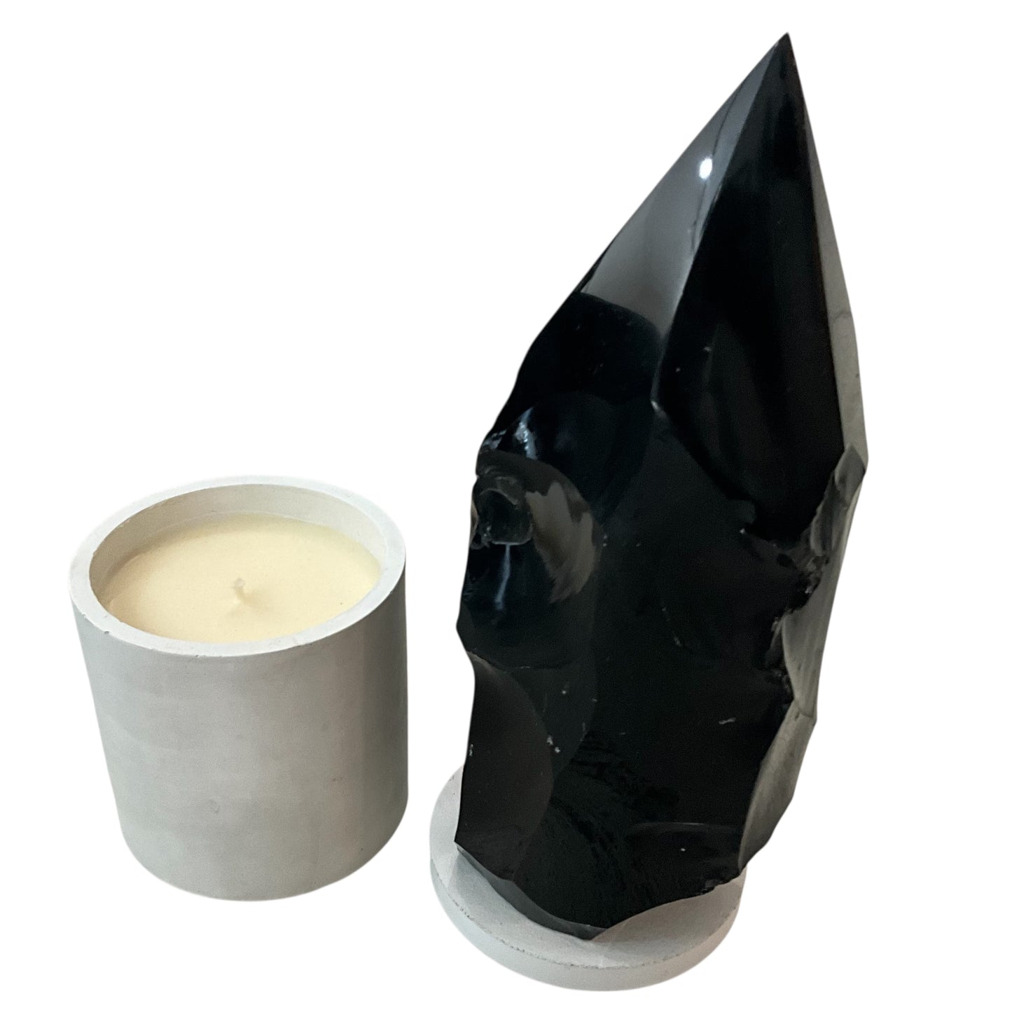 XL Black Obsidian Lid Gardenia Candle