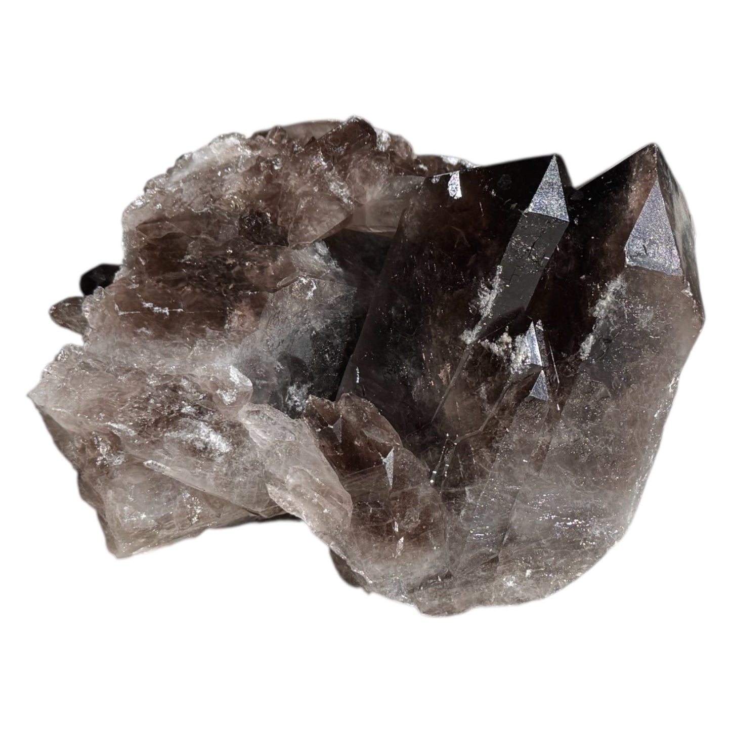 Smoky Quartz Abstract Generators Cluster