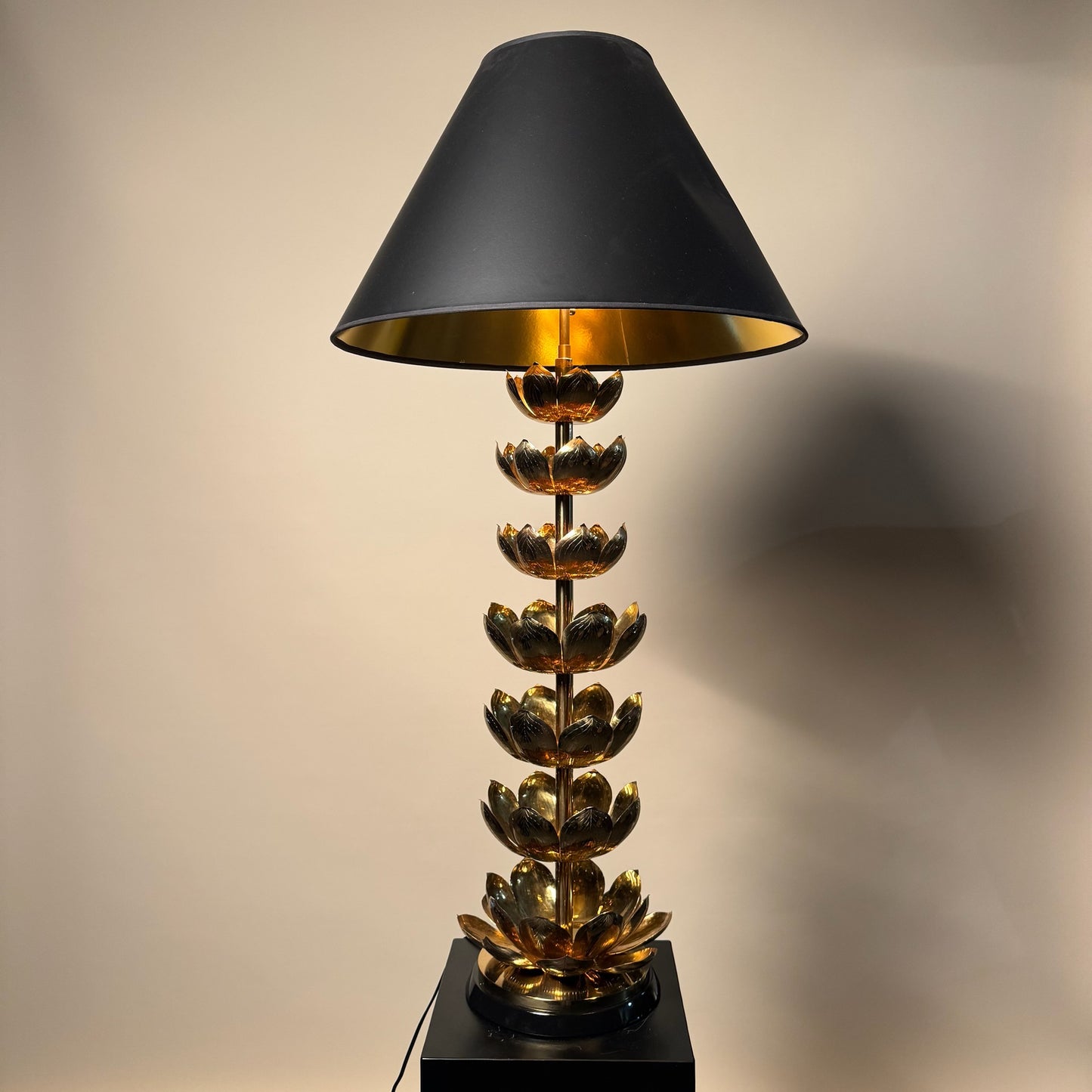 Feldman Brass Lotus Lamp