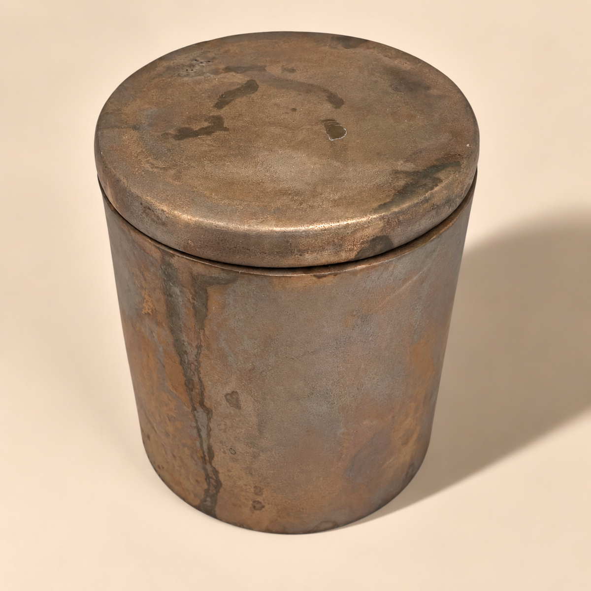 Solid Bronze Gardenia Candle with Lid  #N