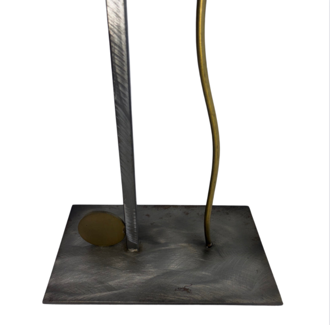 Robert Sonneman Post-Modern Metal Lamp