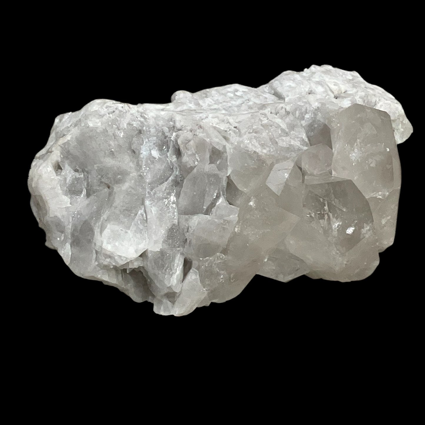 Quartz Crystal Free-Standing Cluster with Generators