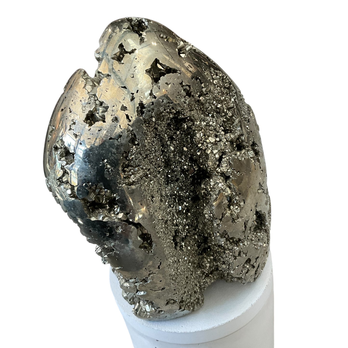 Large Abstract Pyrite Lid Gardenia Candle #2