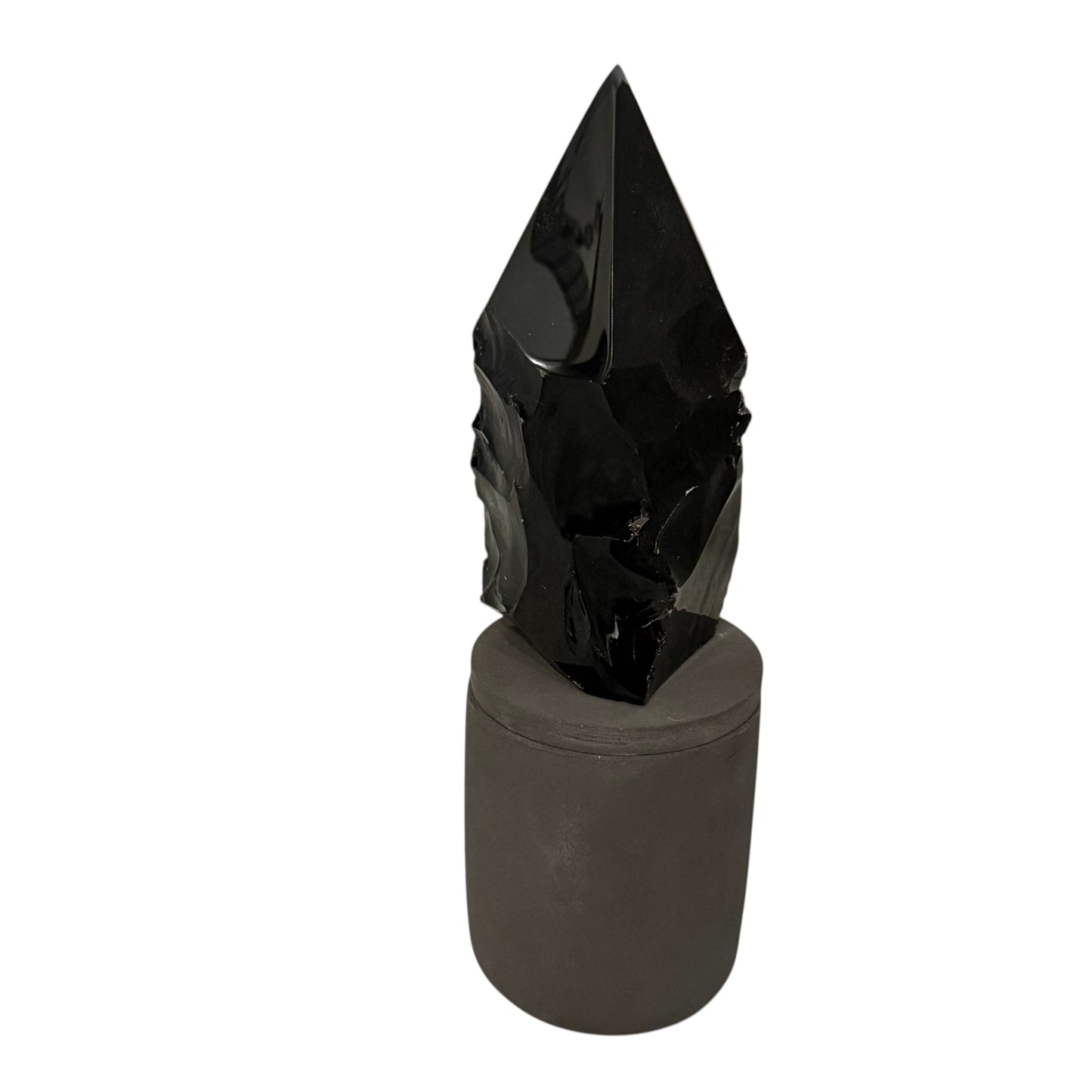 369 For House of Nulla Black Rose Candle with Obsidian Lid 14