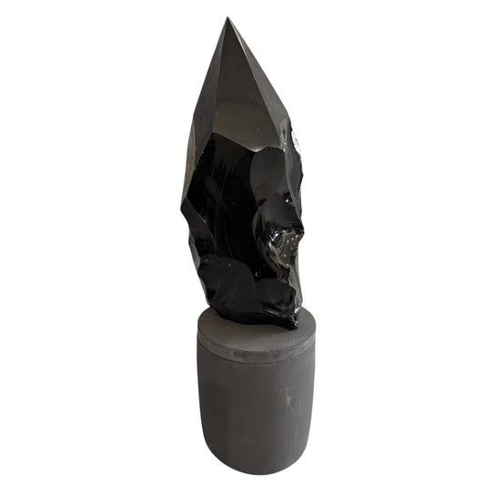 369 For House of Nulla Black Rose Candle with Obsidian Lid 3