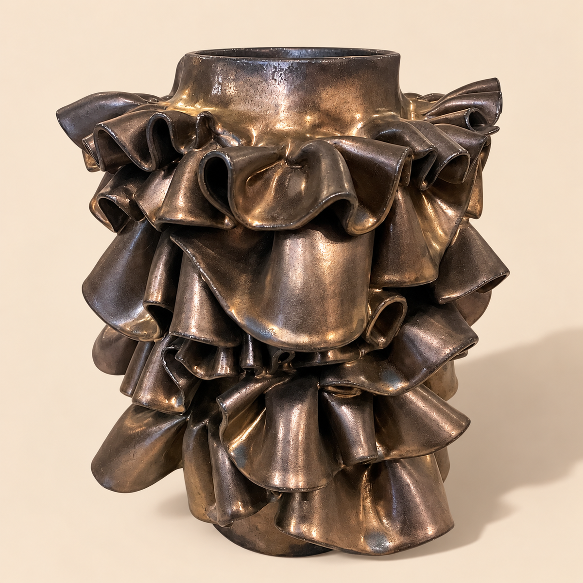 Ruffled Vase