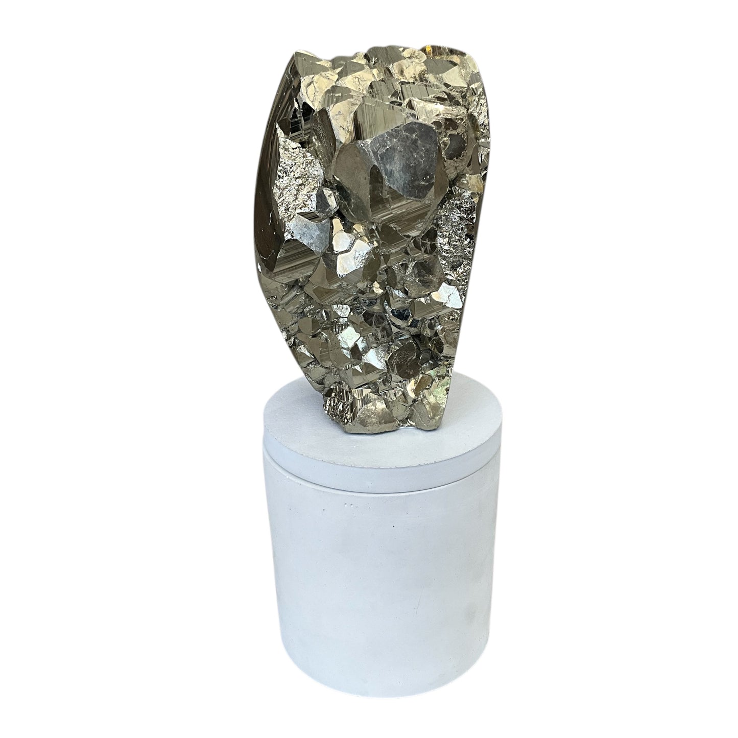 Abstract Pyrite Lid Gardenia Candle #5