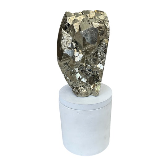 Abstract Pyrite Lid Gardenia Candle #5