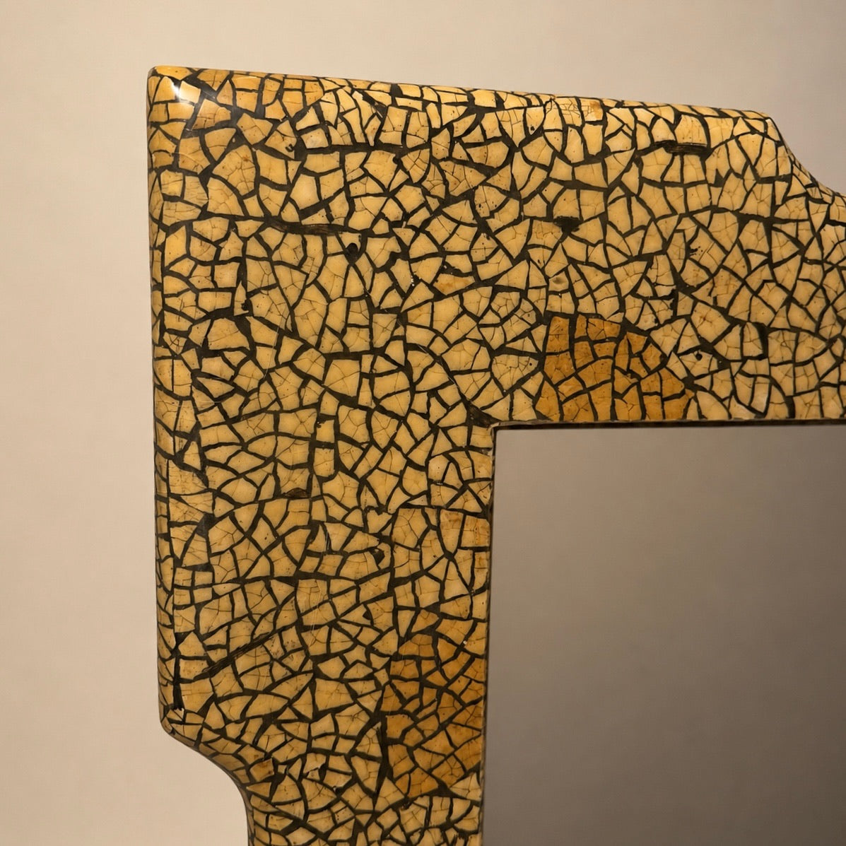 Vintage Cracked Egg Shell Mirror