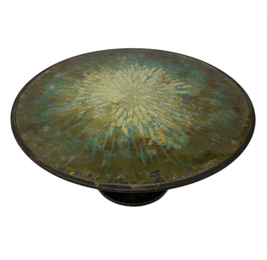 Gold/Patina Colored Foil Entry Table