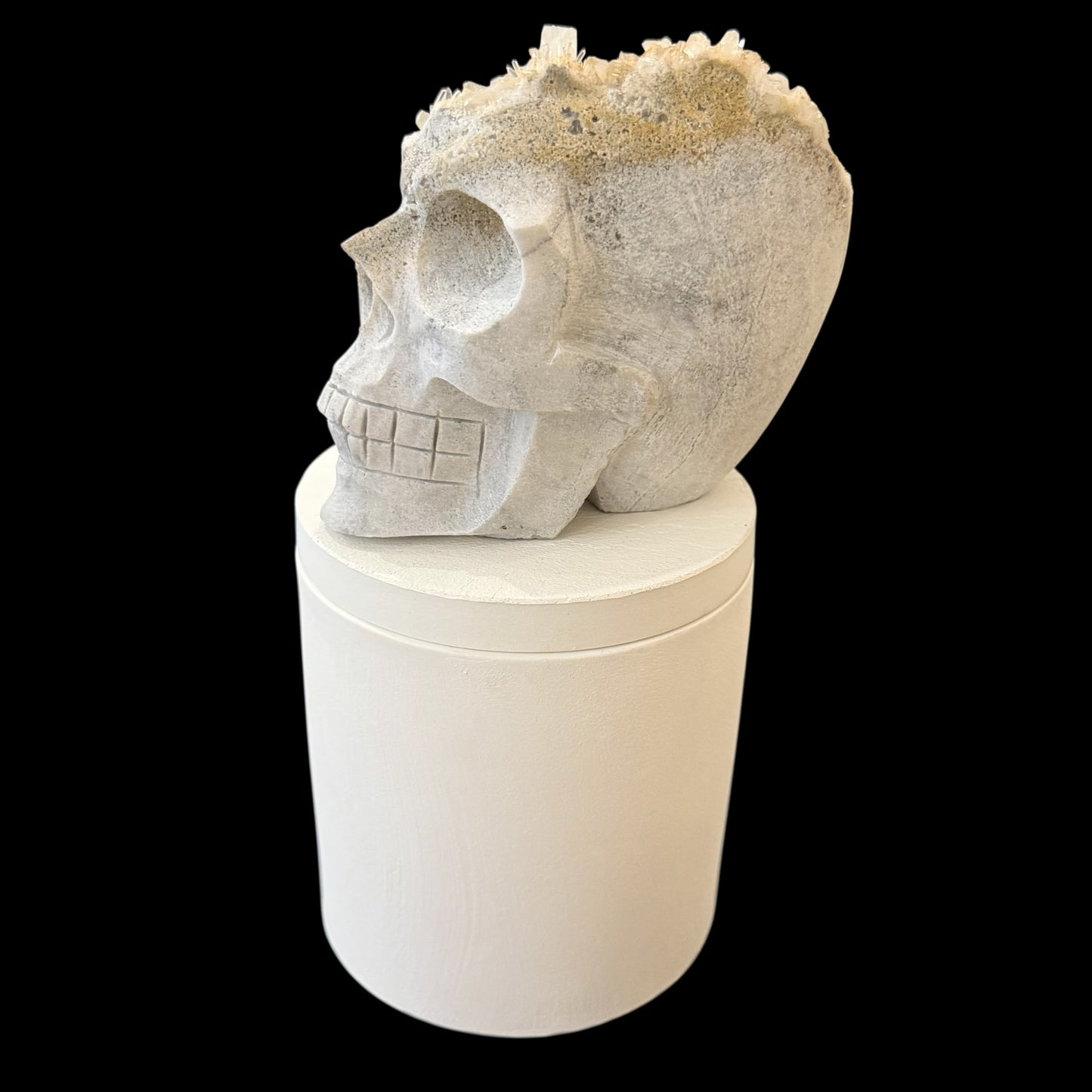 Quartz Crystal Skull Gardenia Candle #2
