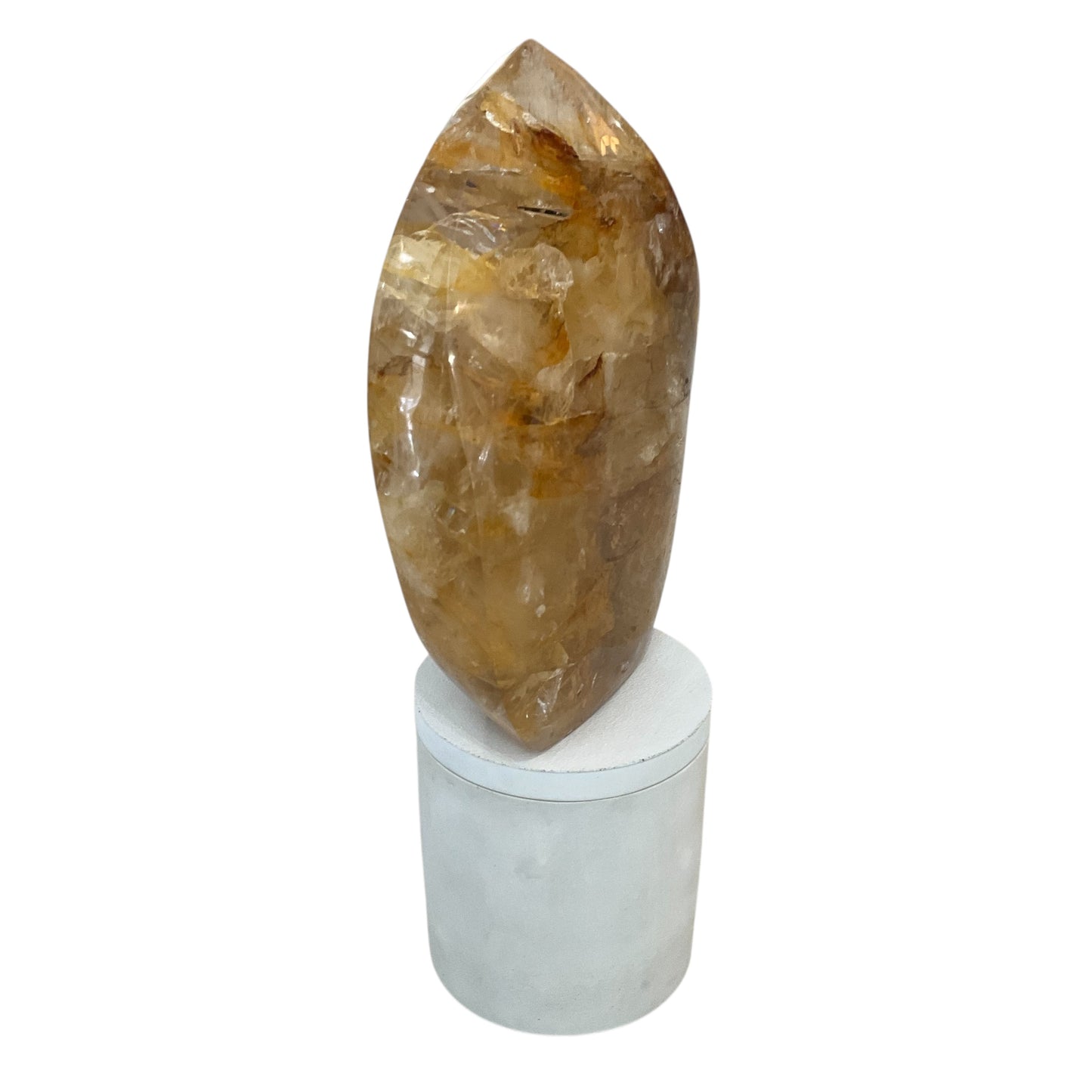 Large Flame Hematoid Crystal Lid Gardenia Candle