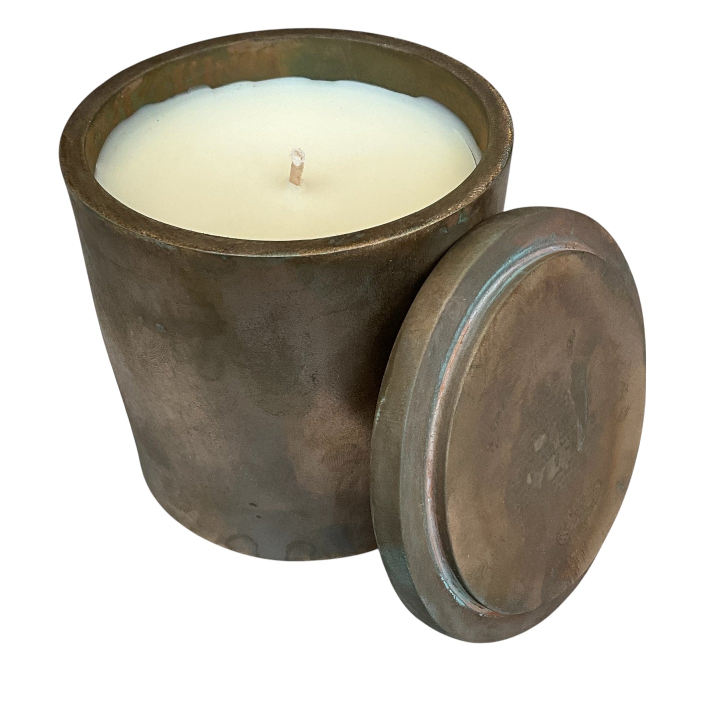 #C Solid Bronze Gardenia Candle with Lid