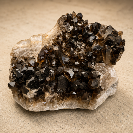 Smoky Quartz Generators Free-Standing Cluster